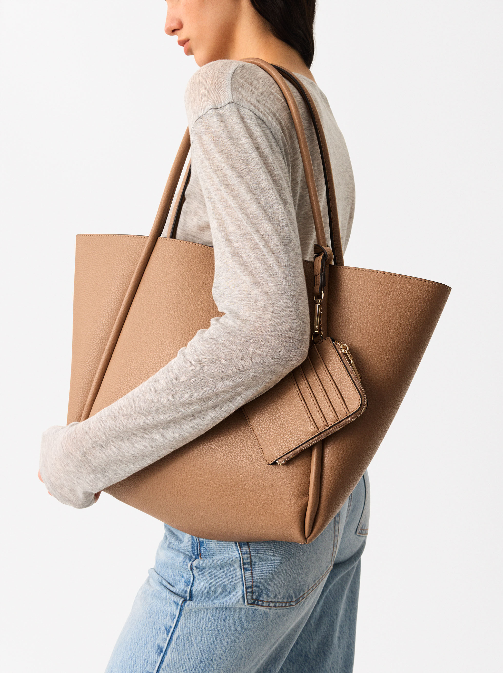Shopper Everyday Mit Herausnehmbarem Inneren Blau Parfois