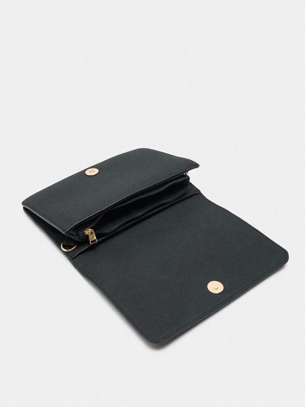 Handtasche aus Lederoptik mit Nieten