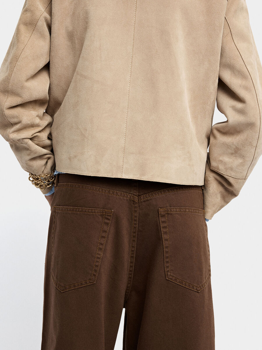 100% cotton denim trousers