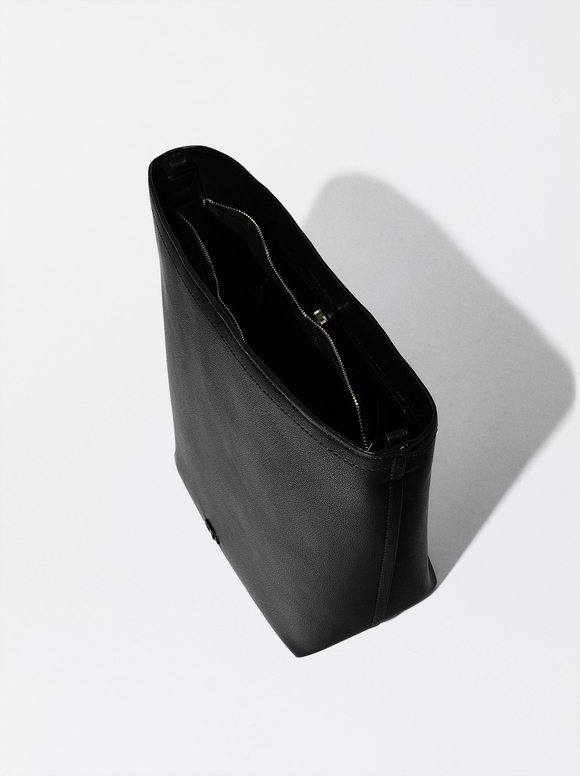 Everyday Shoulder Bag, Black, hi-res