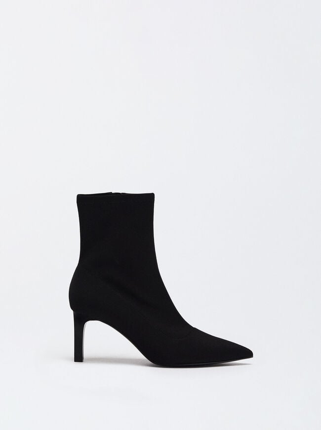 Elastic Fabric Ankle Boots image number 0.0