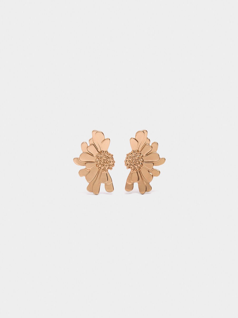 Boucles d'oreilles en demi-fleur