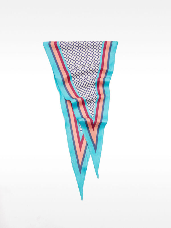 Foulard en losange imprimé