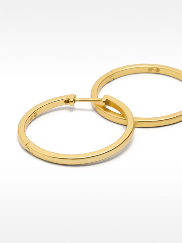 Medium hoop earrings - 925 sterling silver