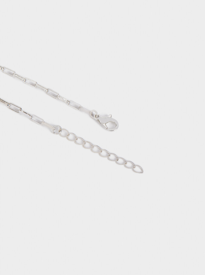 Silver Bracelet With Links, Silver, hi-res
