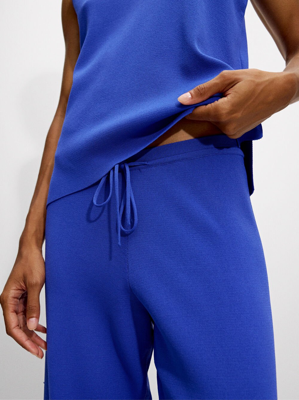 Pantalón de punto cintura elástica