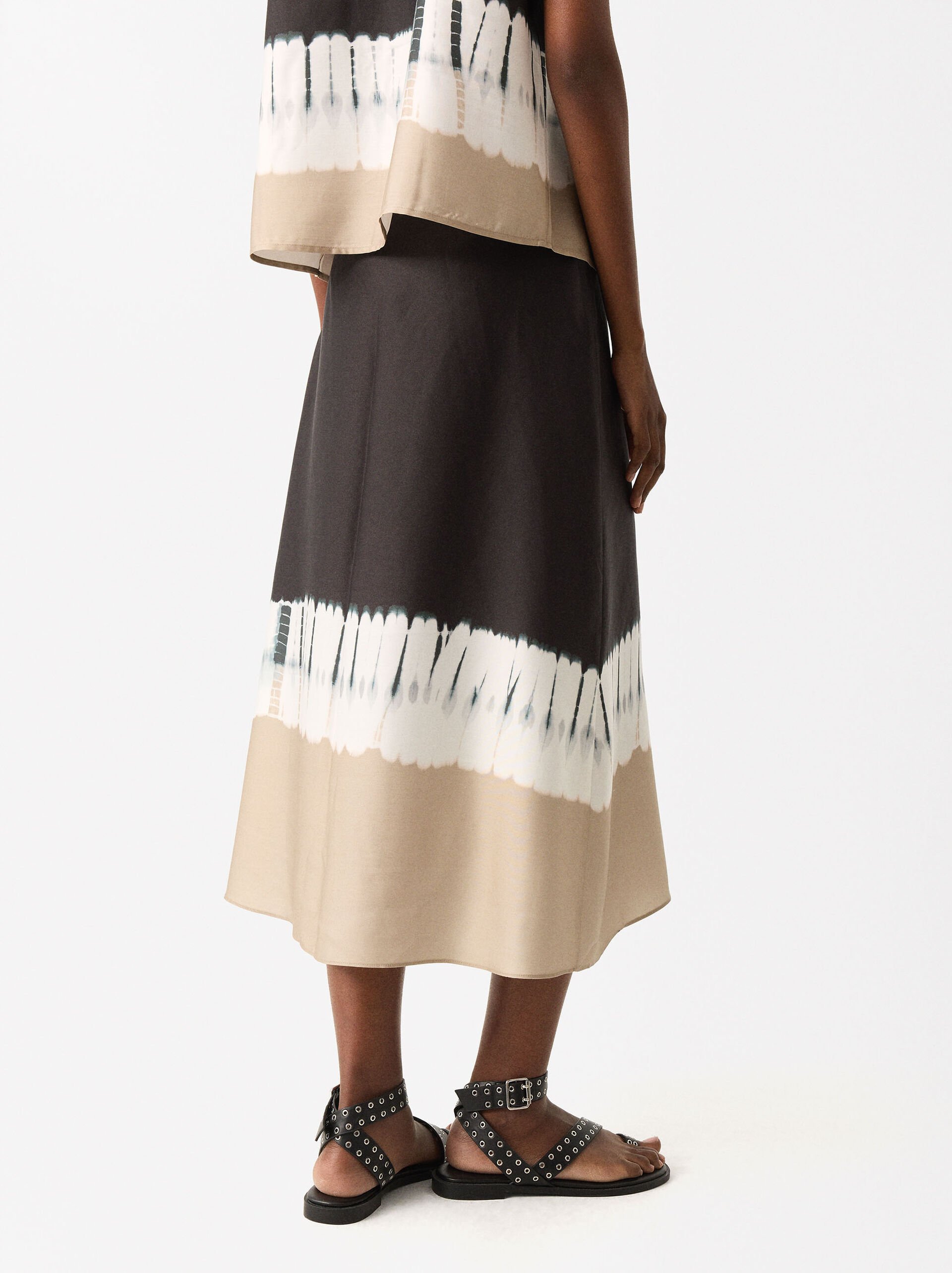 Printed Midi Skirt image number 4.0