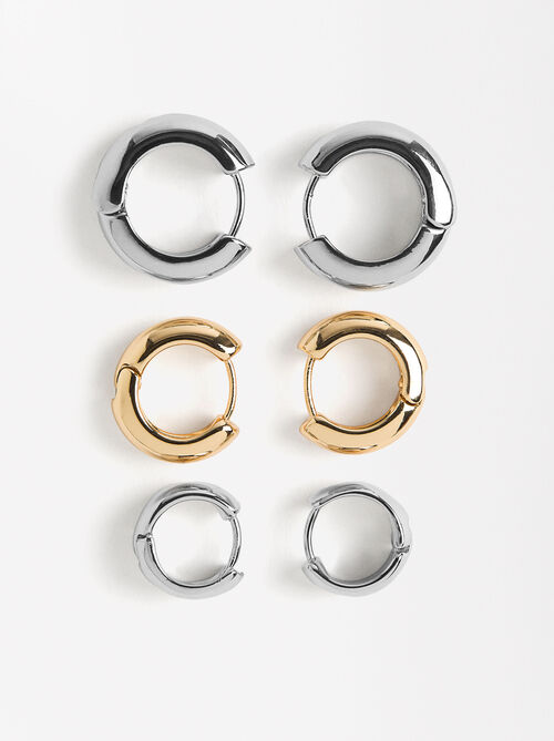 Set di orecchini bicolori