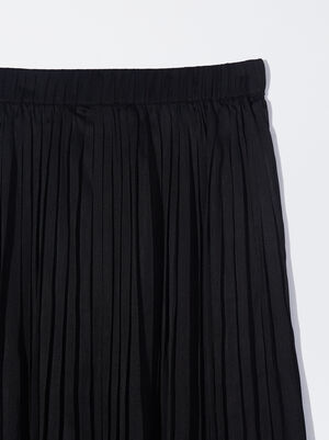 Long Pleated Skirt image number 6.0