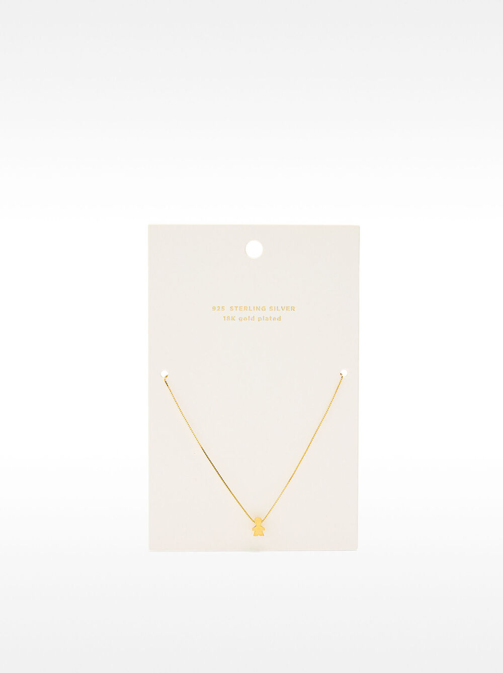 Collaret curt amb charm de nen - plata de llei 925       