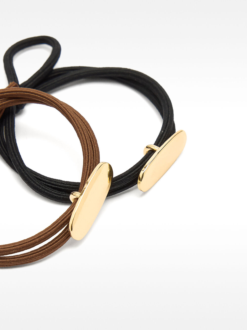 Set d'élastiques pour cheveux avec détail métallique