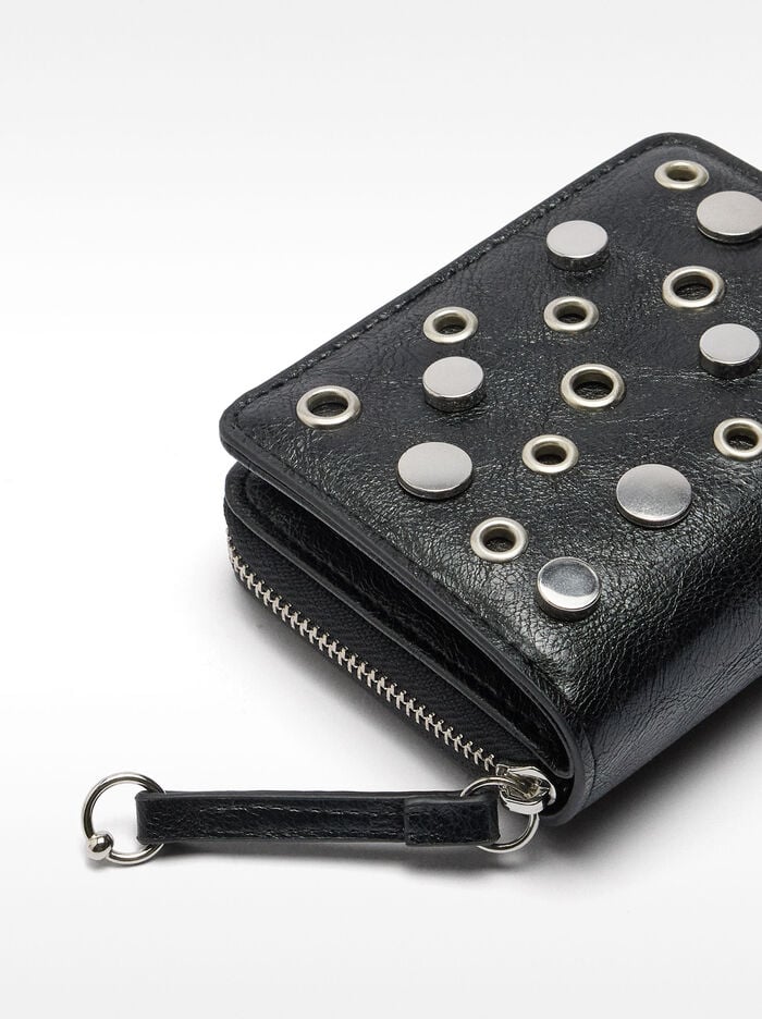 Wallet with studs
