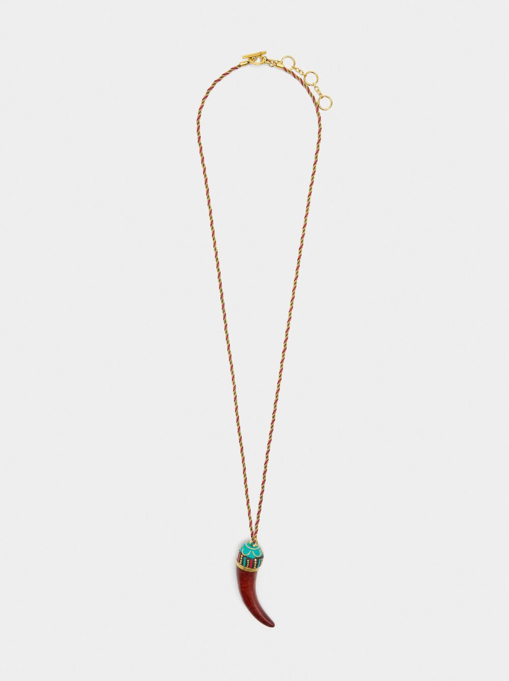 Collier long en pendentif ethnique