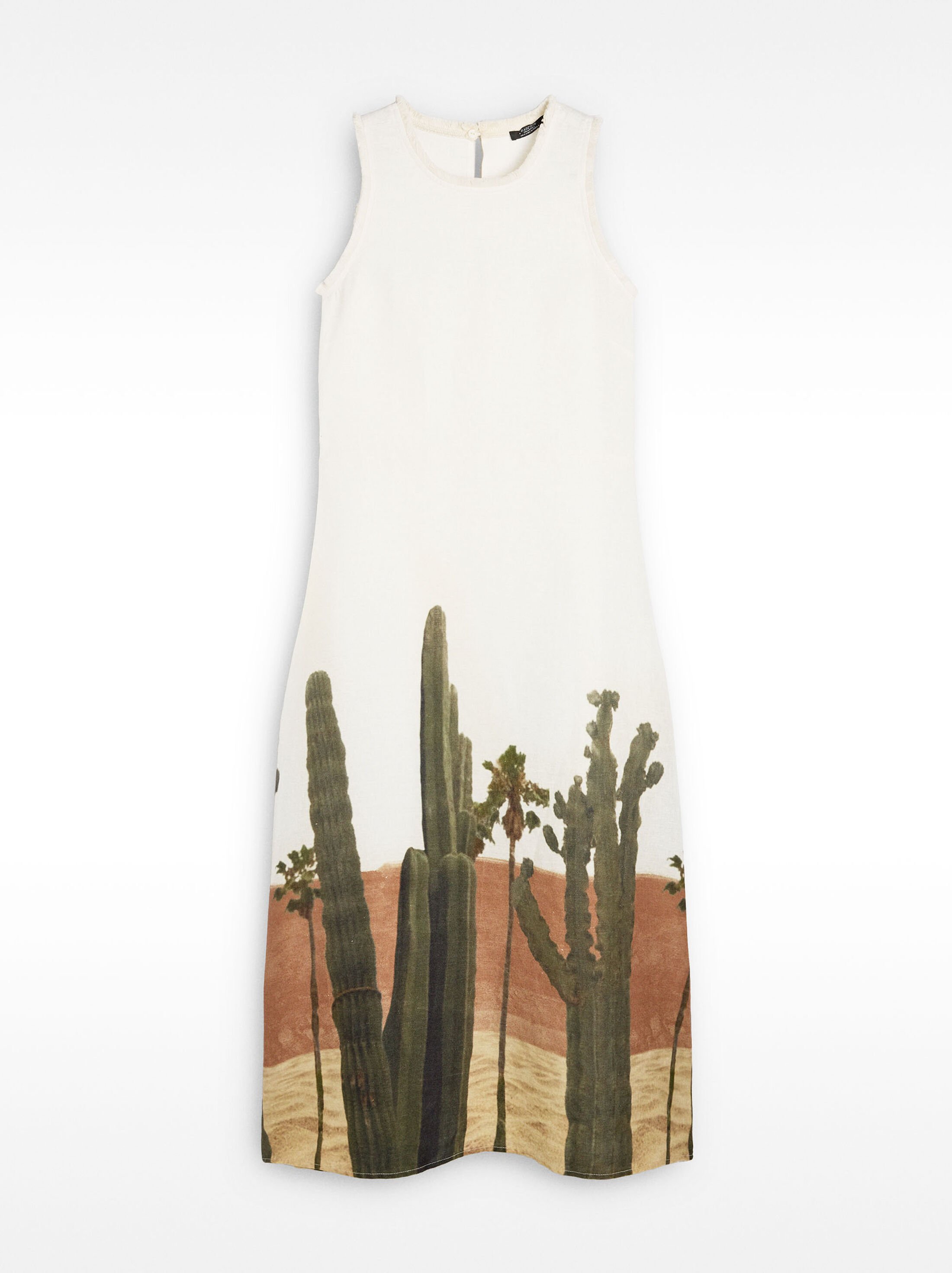 Vestit 100 % lli amb estampat image number 5.0