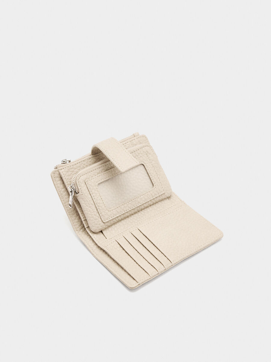 Wallet with double effect texture M