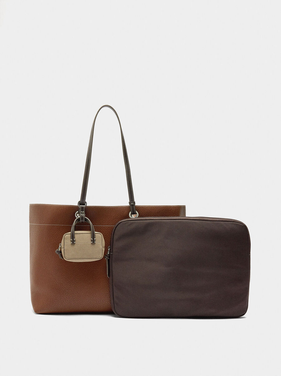 13" laptop bag with texture