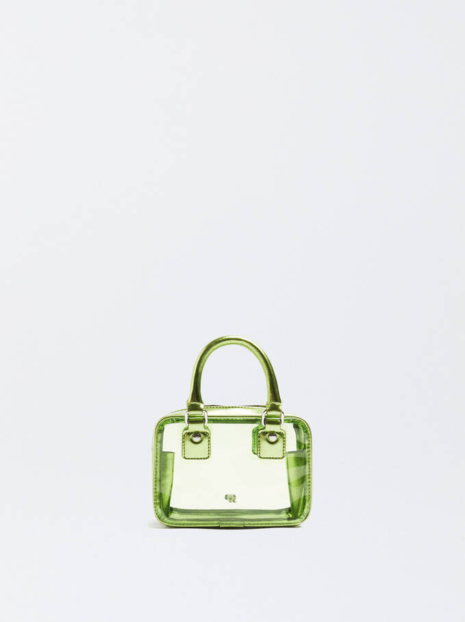 Transparent Crossbody Bag, Green, hi-res