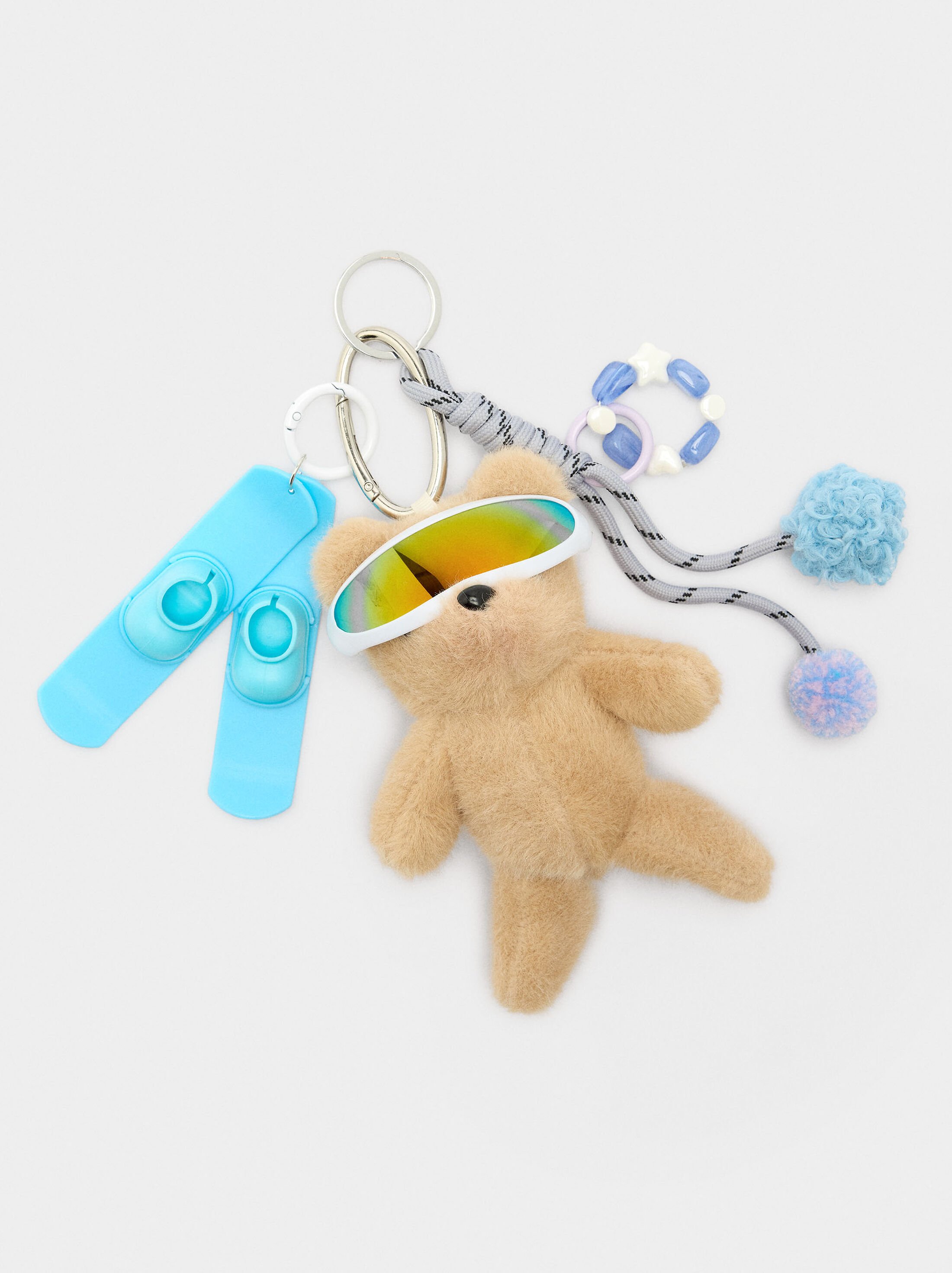 Keychain charm SKI - The Bear Collection image number 3.0