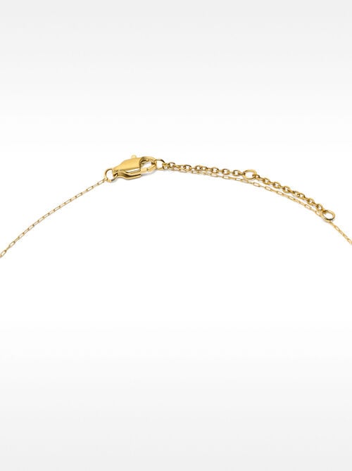 Collar de perlas de agua dulce - acero inoxidable