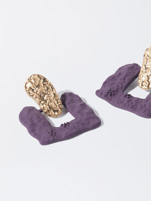Earrings With Matte Effect image number 2.0