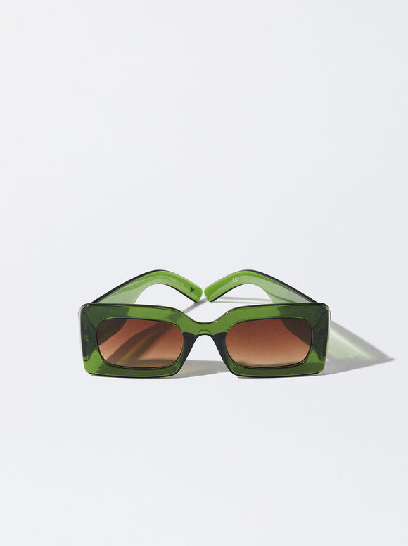Gafas De Sol Cuadradas Verde
