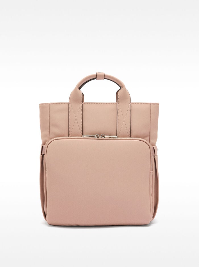 Nylon effect backpack