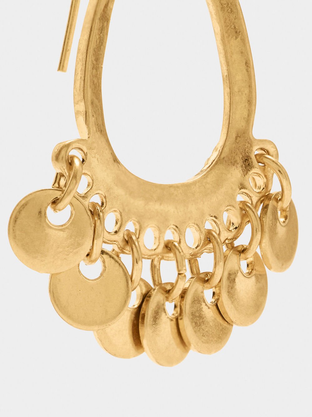 Pendientes gota con medallas