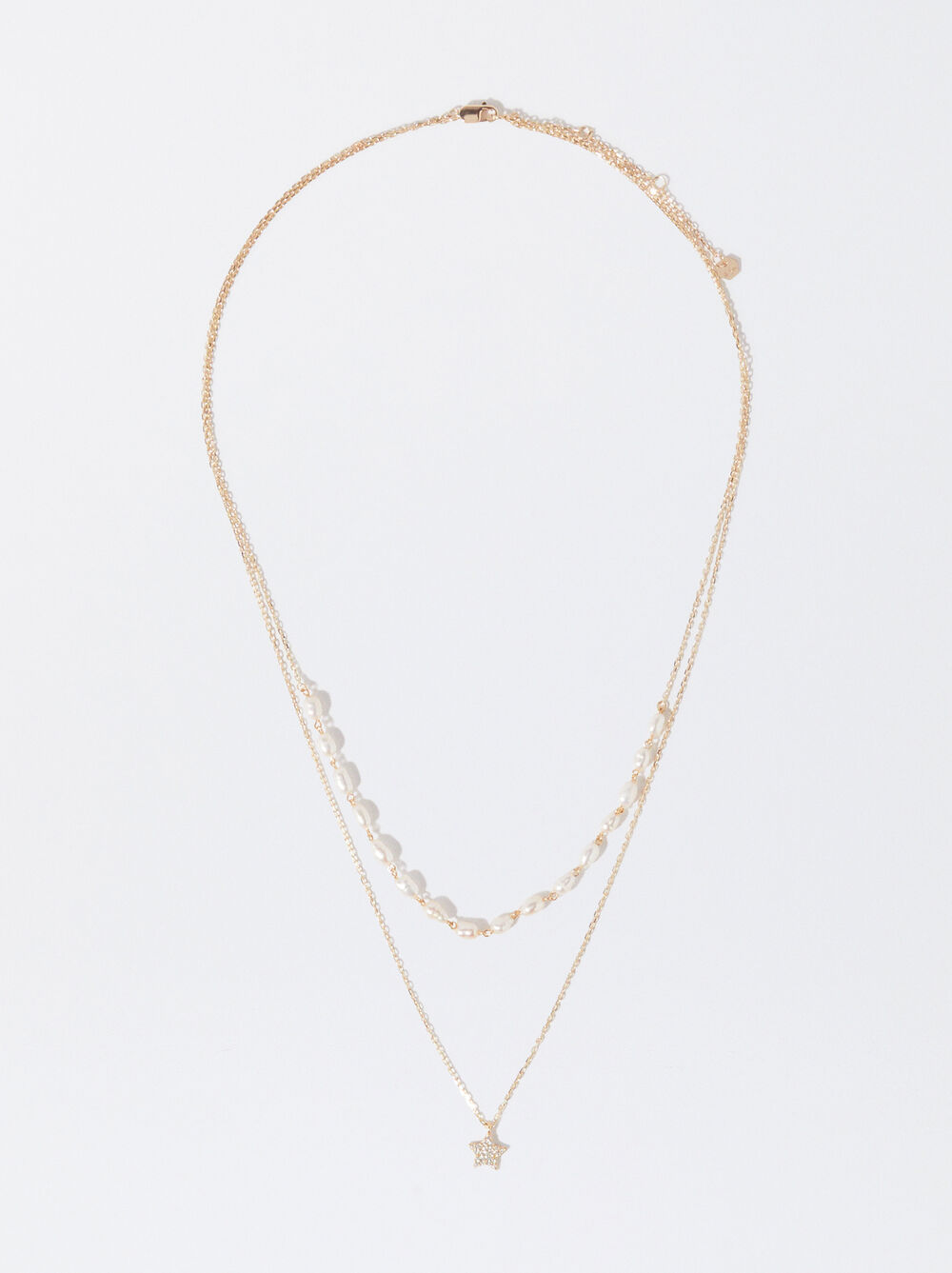 Silver 925 Necklace With Pearls