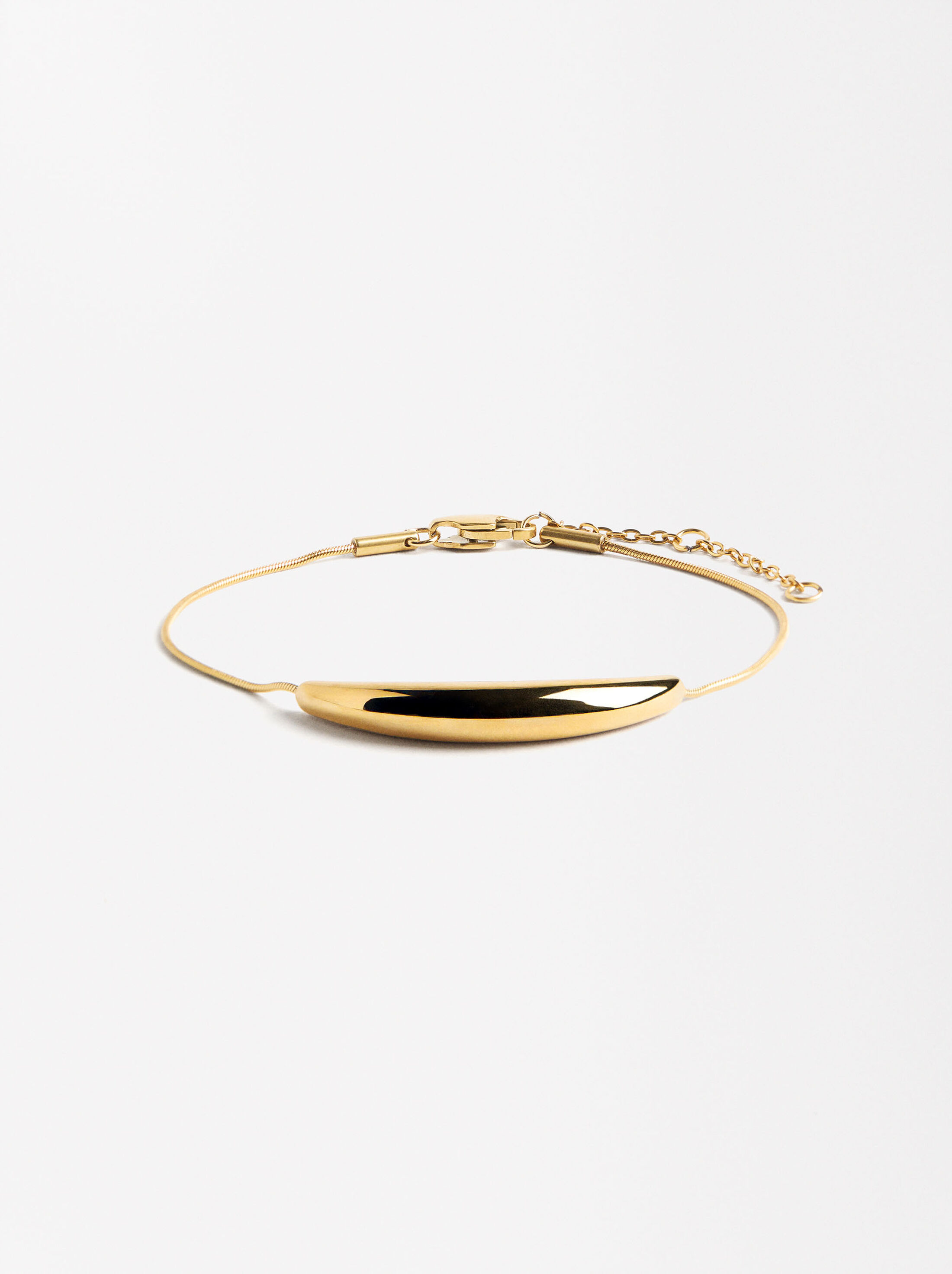 Pulsera tipo boomerang - Acero inoxidable image number 0.0