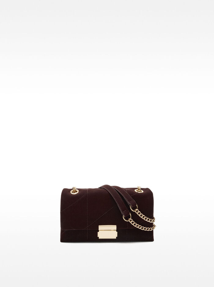 Shoulder bag with padded soft texture