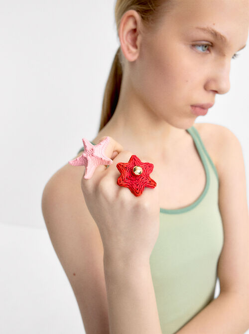Maxi-Blumenring mit Stroheffekt