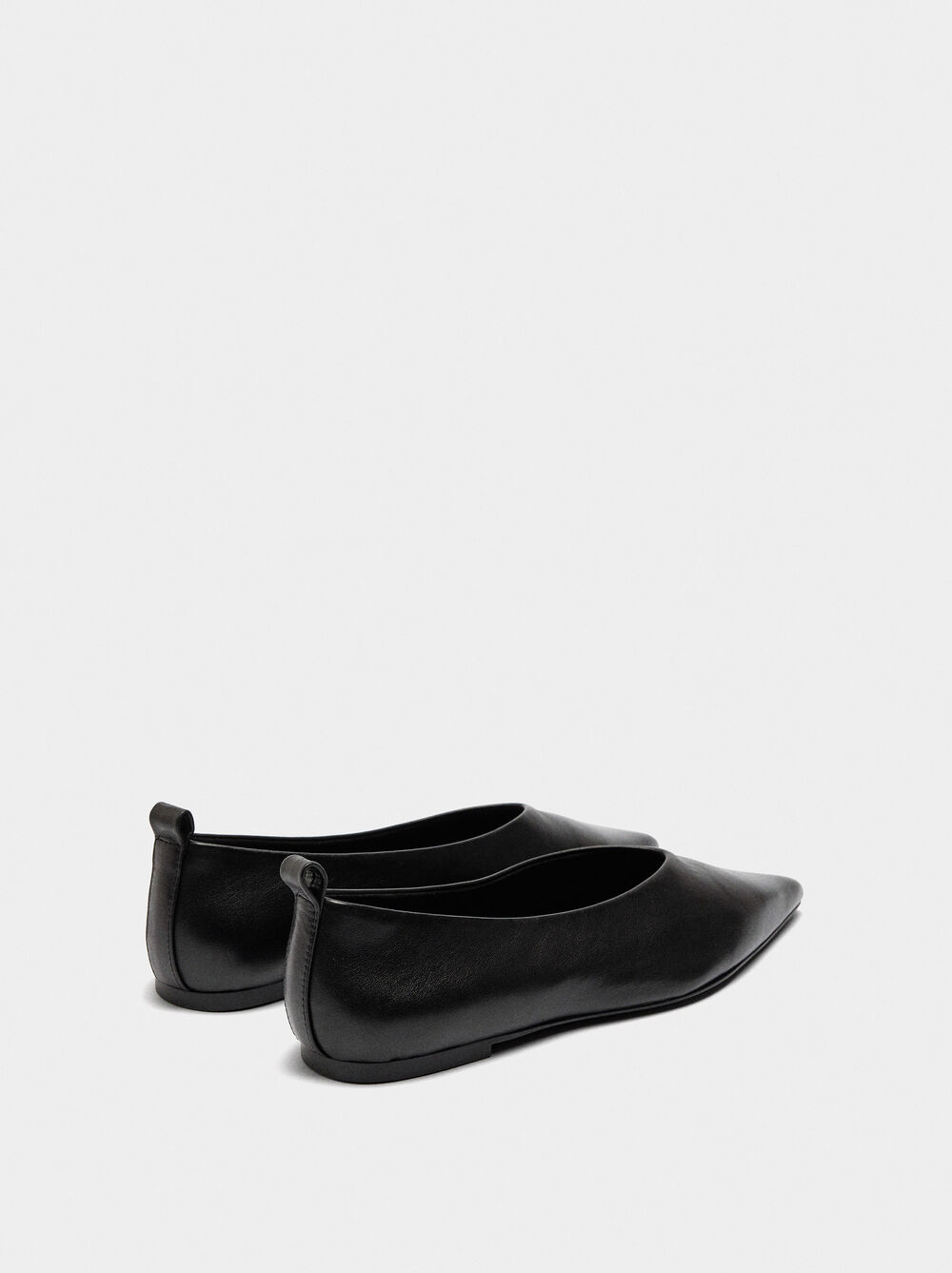 Leather ballet flats