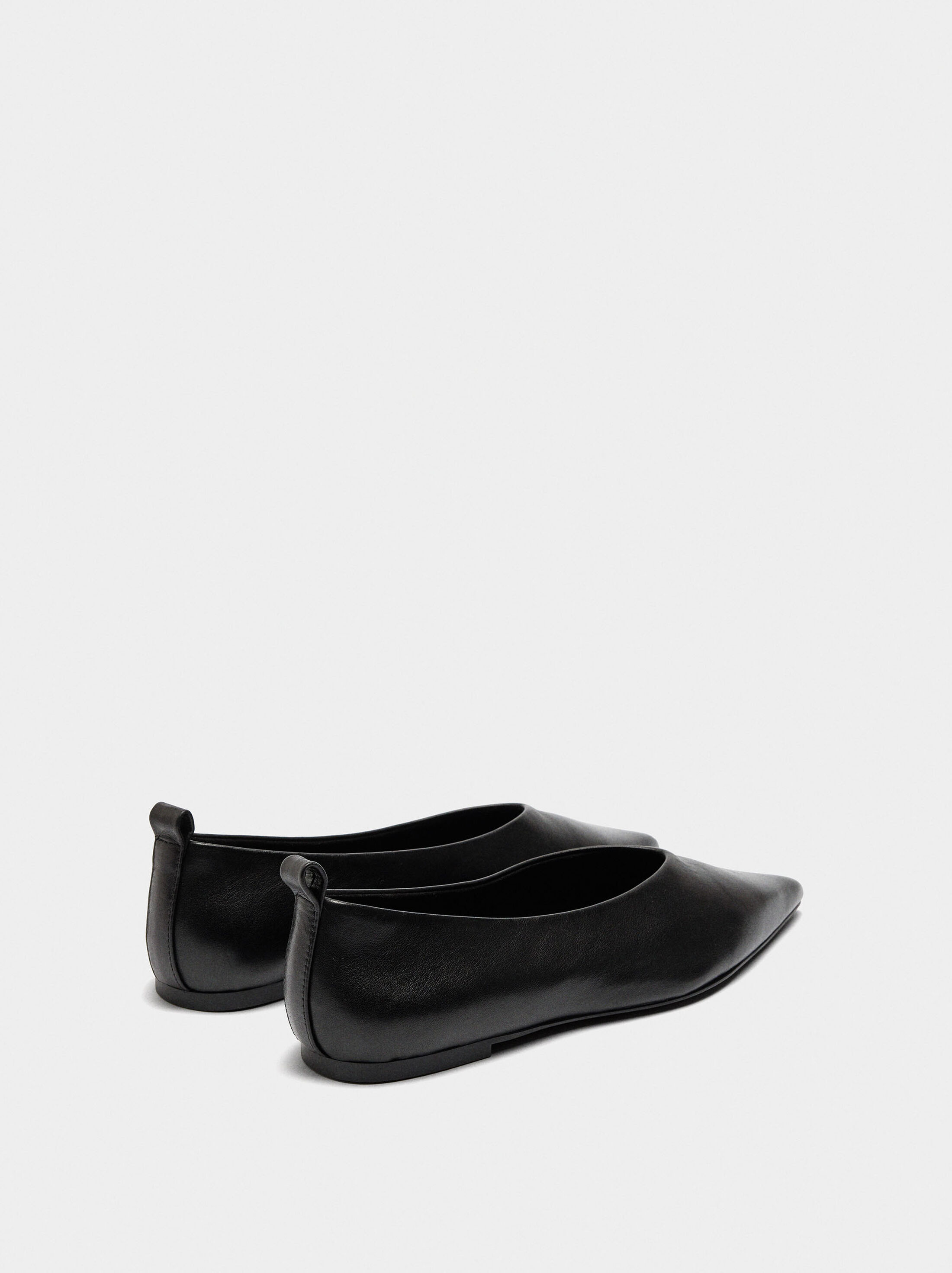 Leather ballet flats image number 4.0