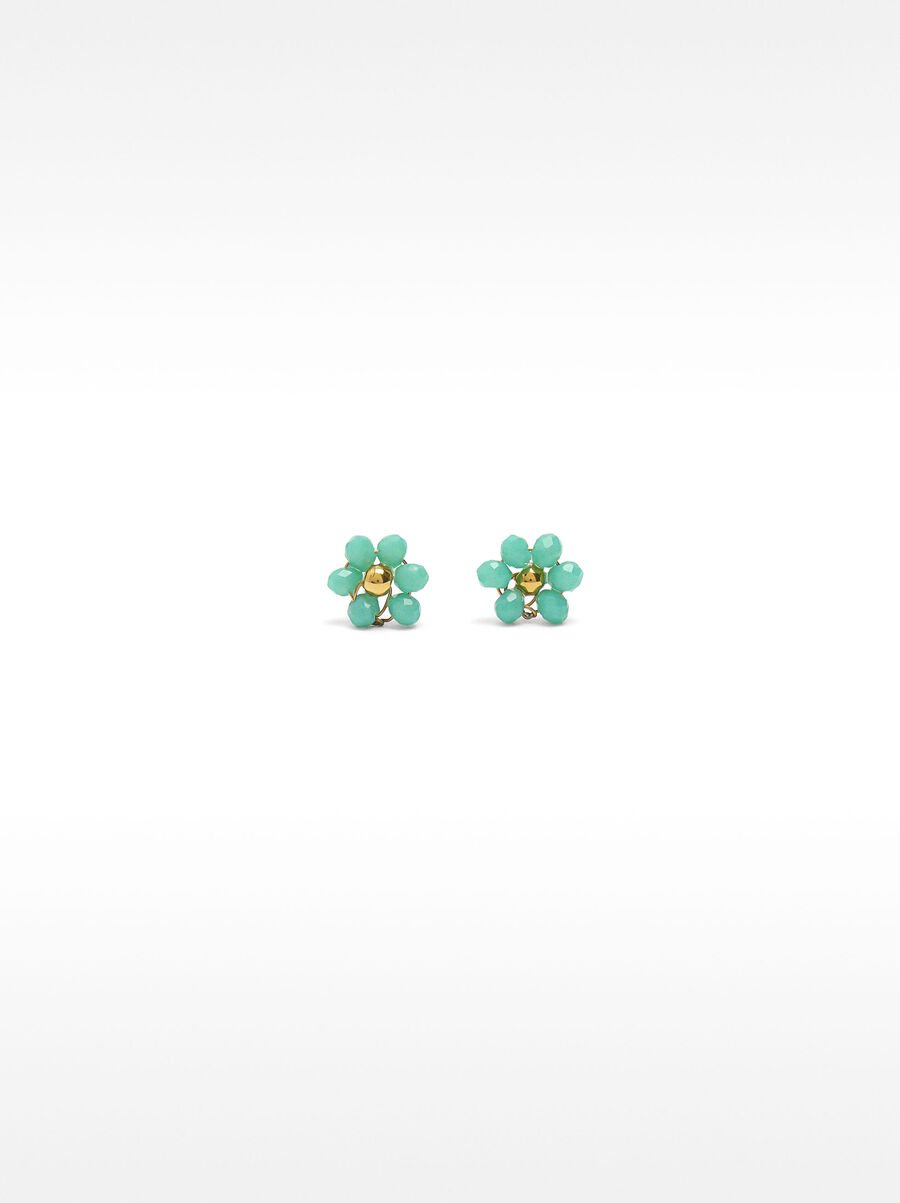Multicolor necklace and earrings set - stainless steel