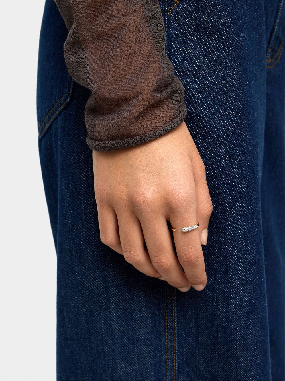 Ring with zirconia - 925 sterling silver