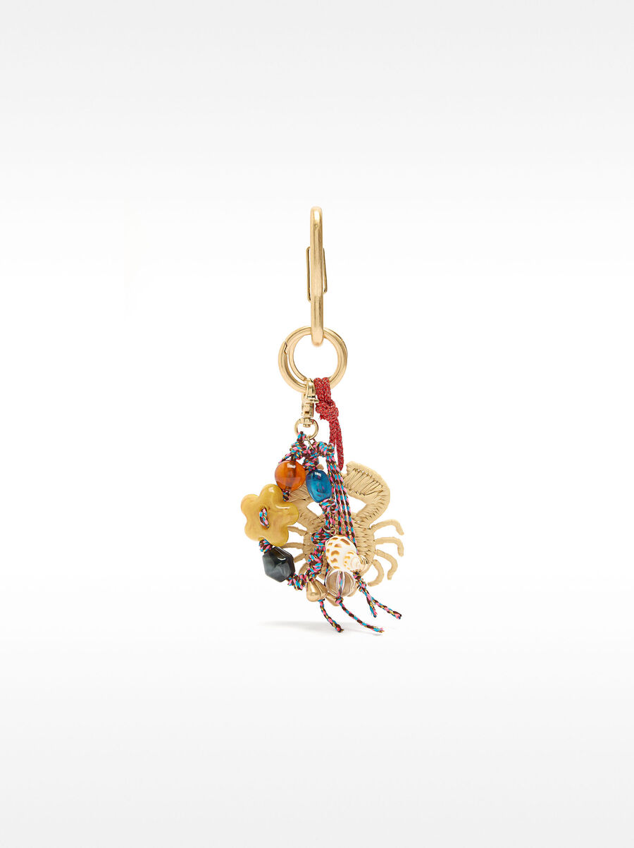 Keychain charm with crab