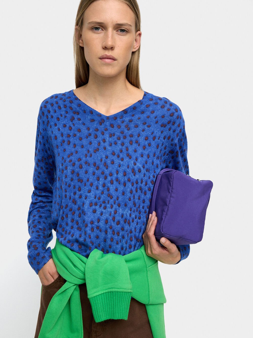 Gemusterter Strickpullover