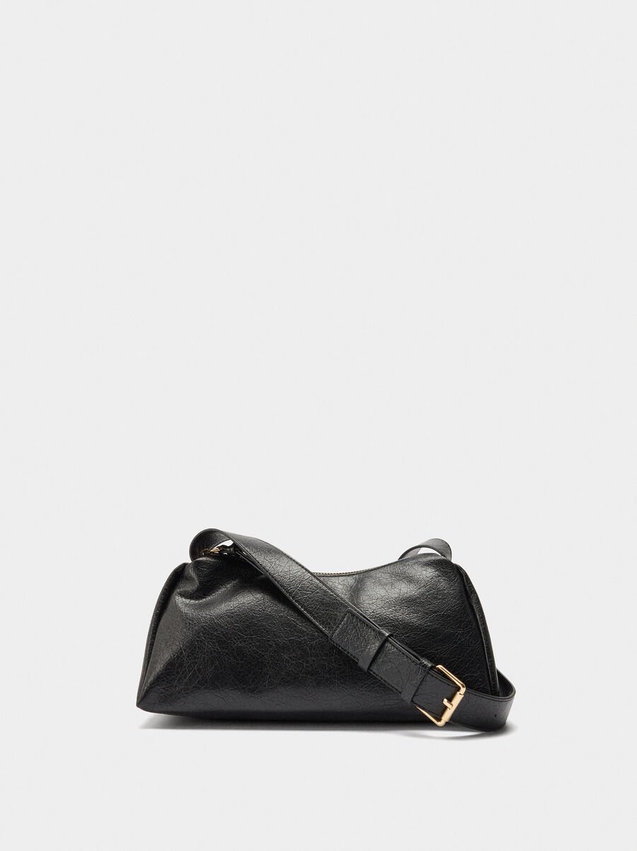 Bolso bandolera efecto craquelado