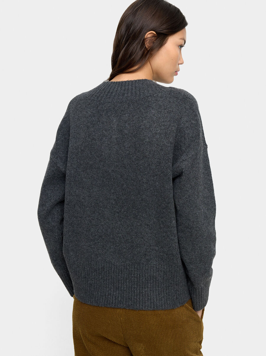 Jersey de punto escote en V