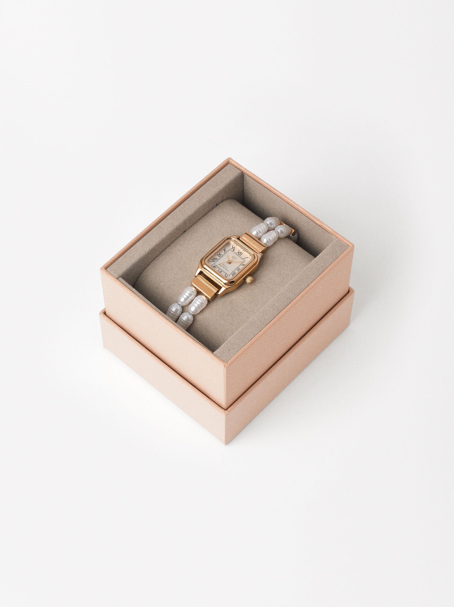 Montre bracelet avec perles  image number 4.0