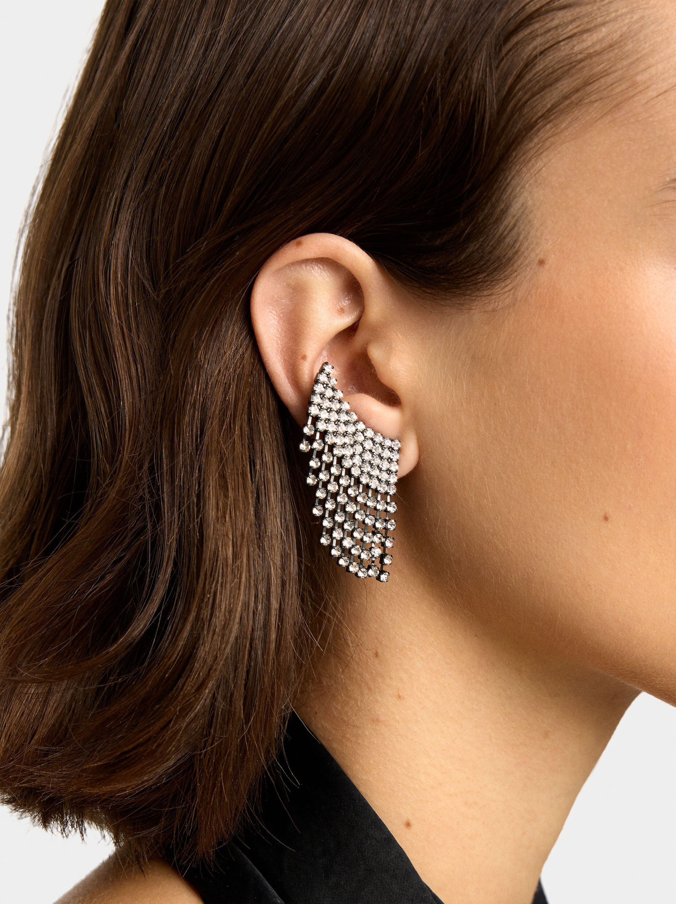 Arracades ear jacket ales amb vidre image number 1.0