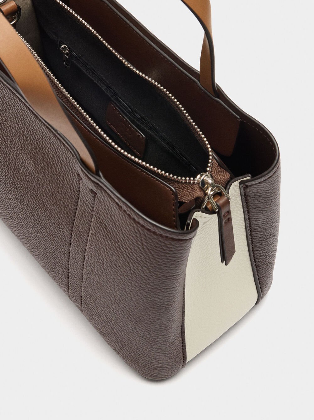 Tote bag with color block