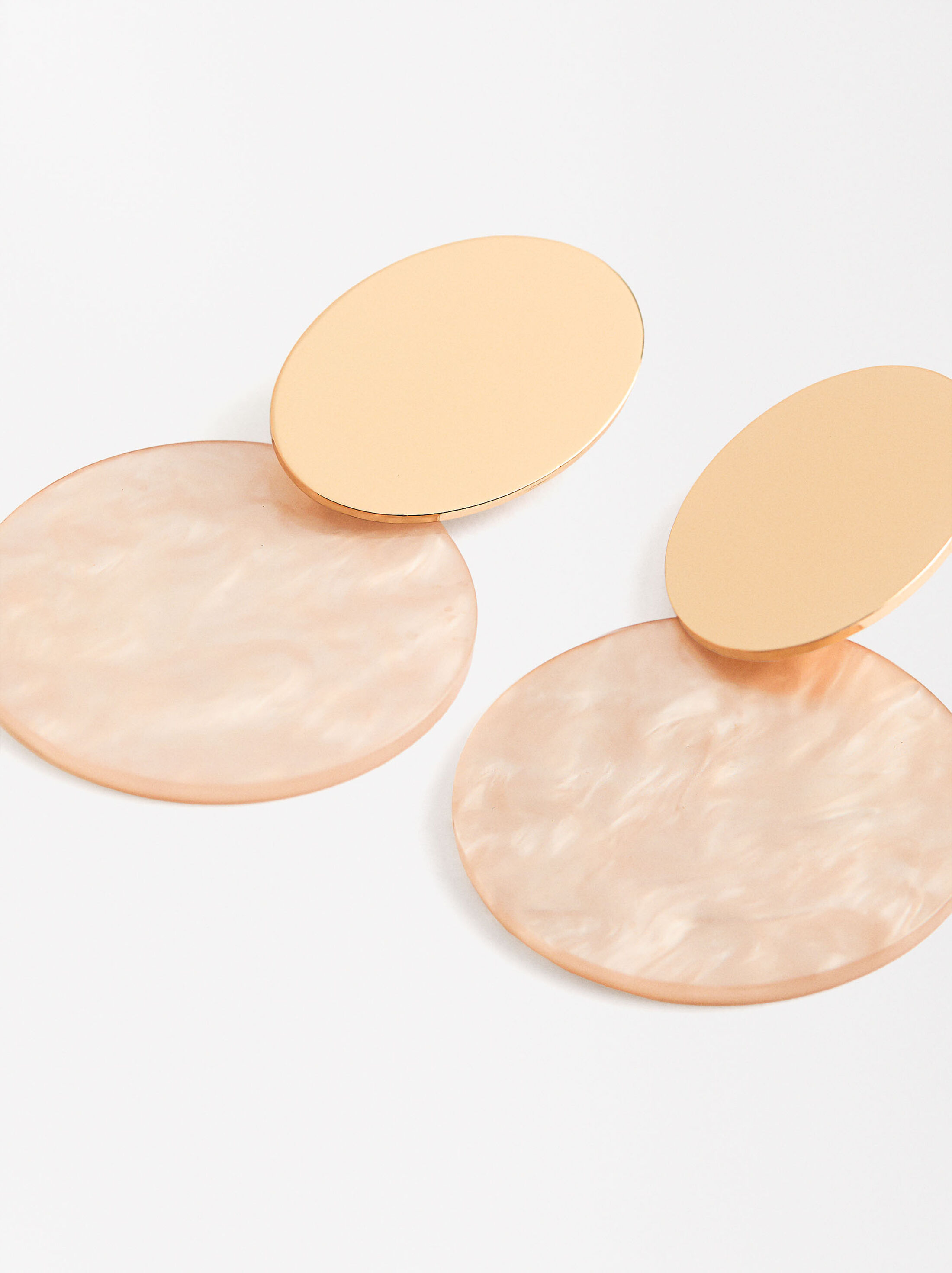 Enameled circle earrings image number 2.0