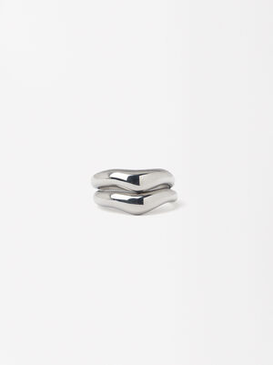 Double Stainless Steel Ring image number 0.0