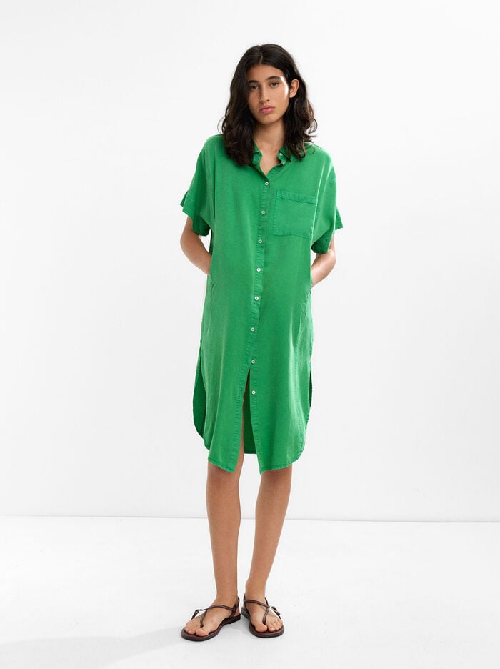 Vestido camisero 100% lyocell