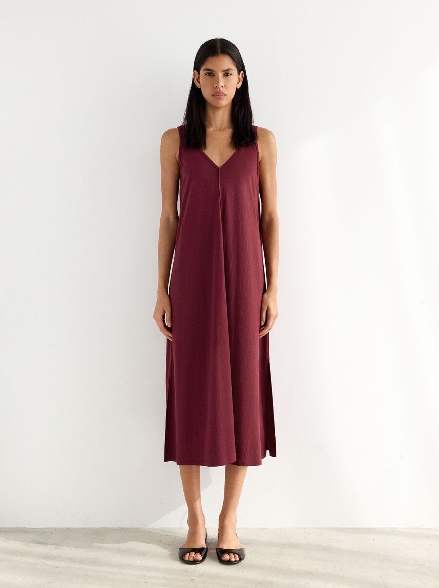Midi dress with straps