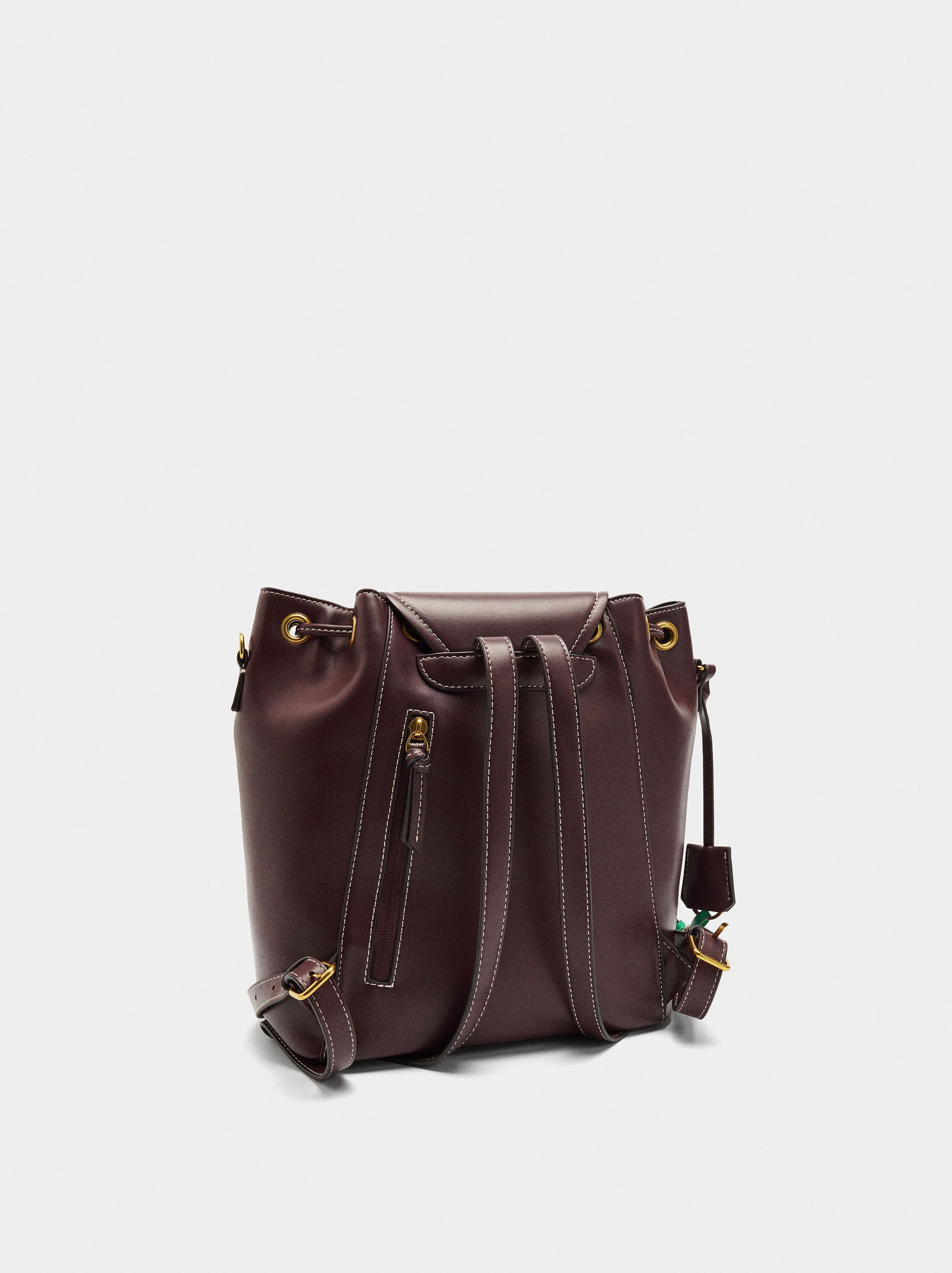 Backpack with crossbody bag strap image number 2.0