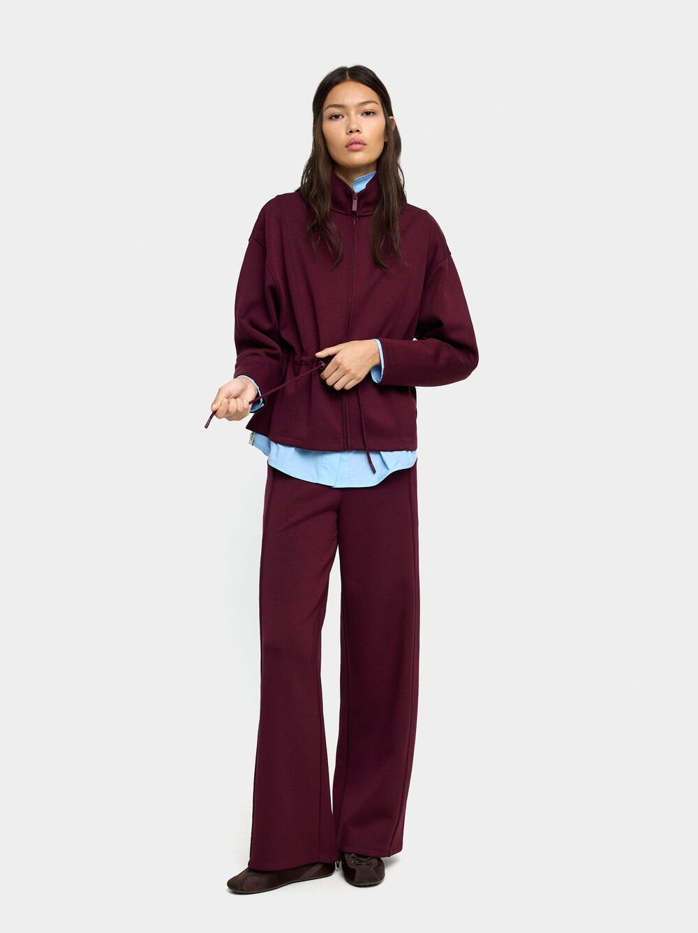 Pantalons rectes amb cintura elàstica