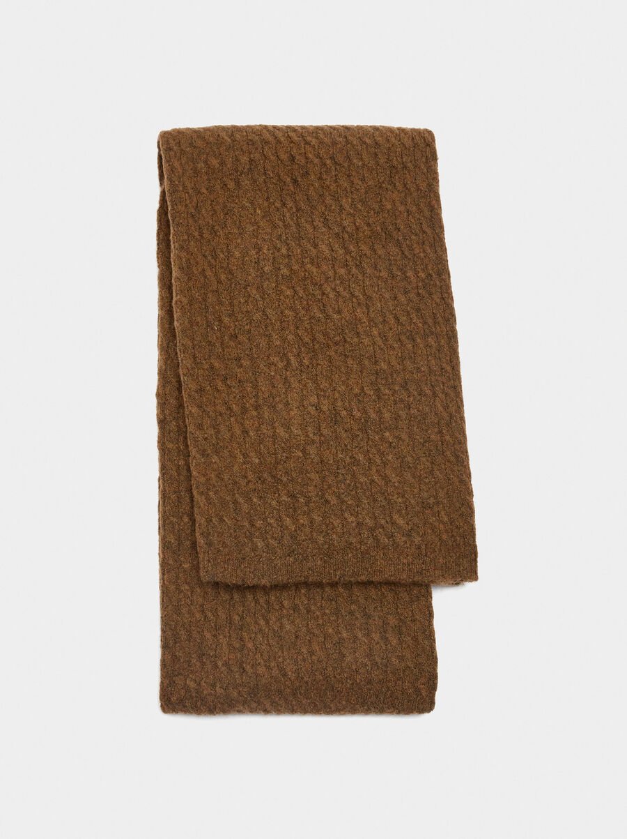 Scarf with embossed detail