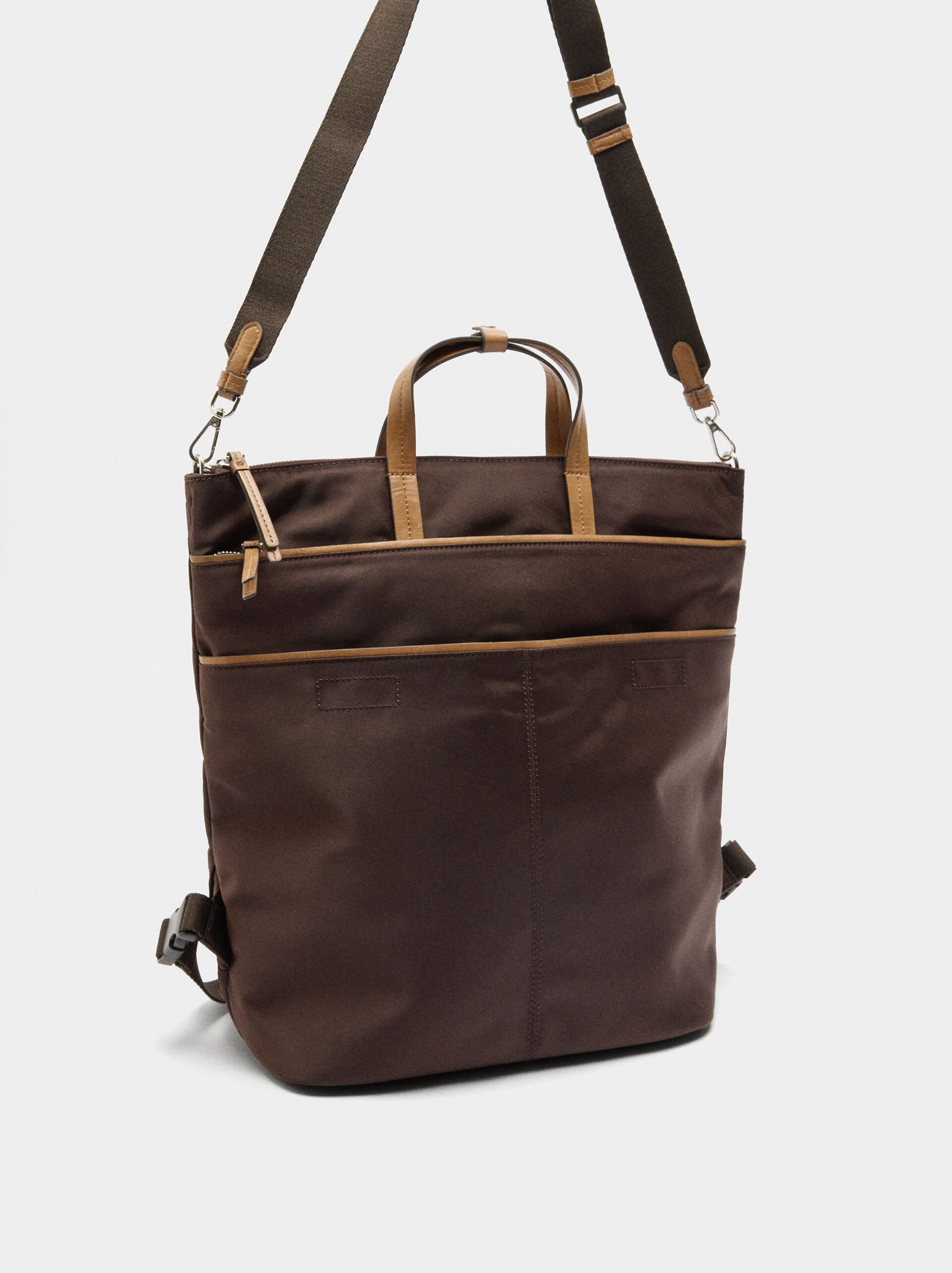 Nylon laptop backpack image number 3.0